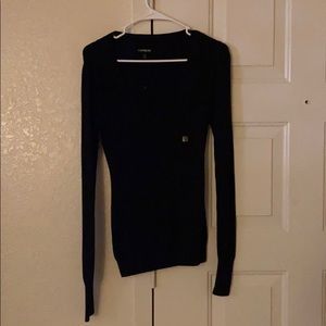 Express black v neck sweater